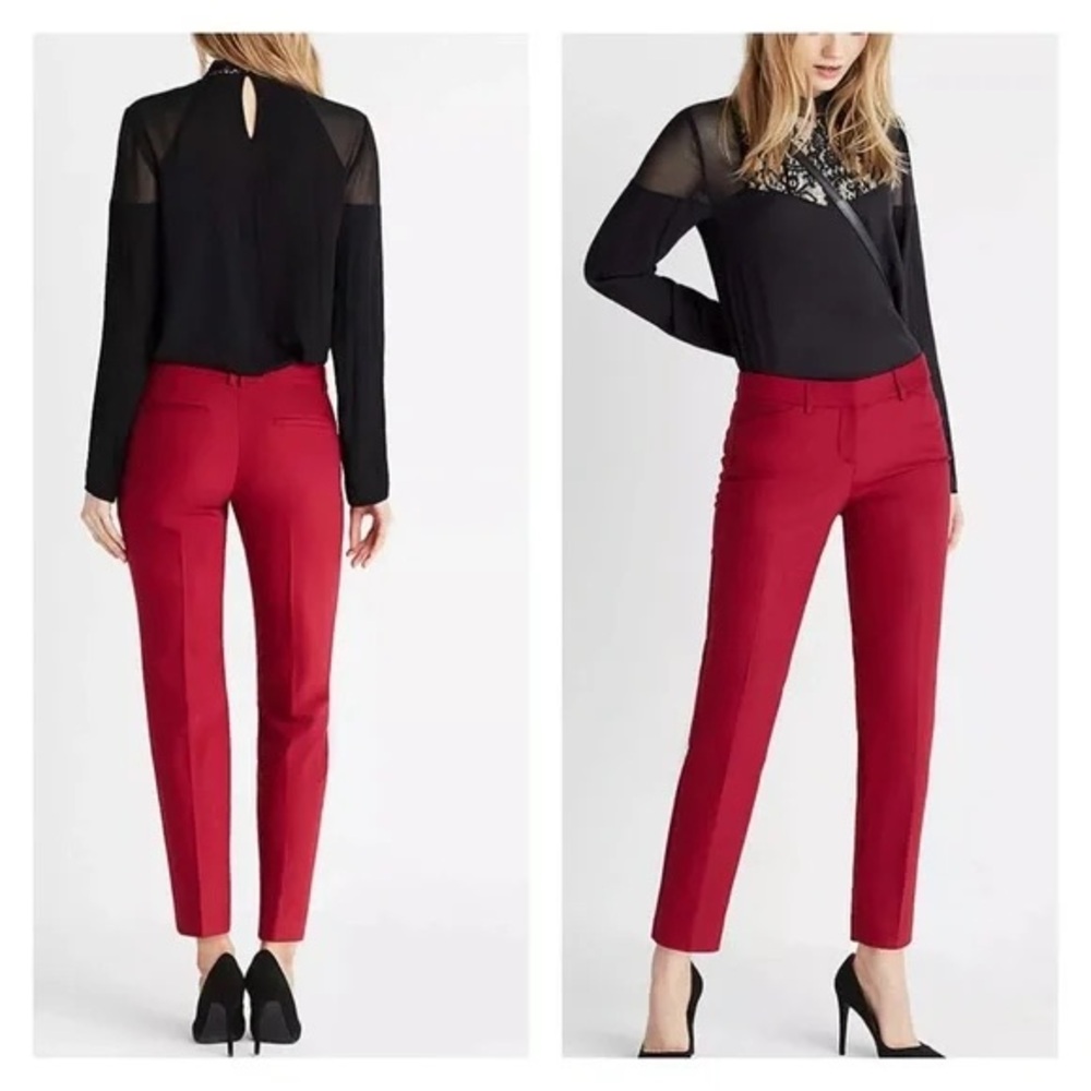 Express Low Rise Editor Cuffed Ankle Pants Size 2